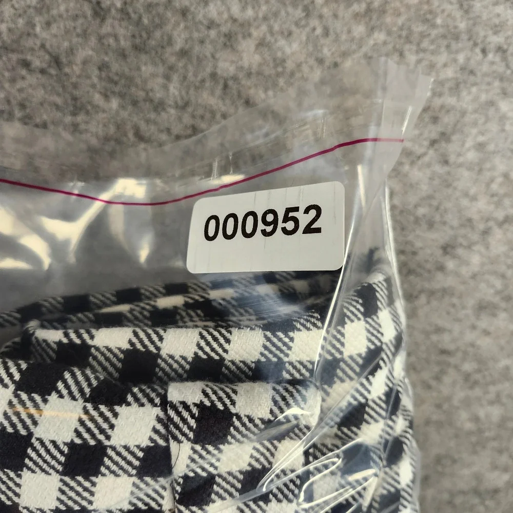 Kate Spade New York Gingham Cropped Pants‎ Women's Size 0 Black White Checkered